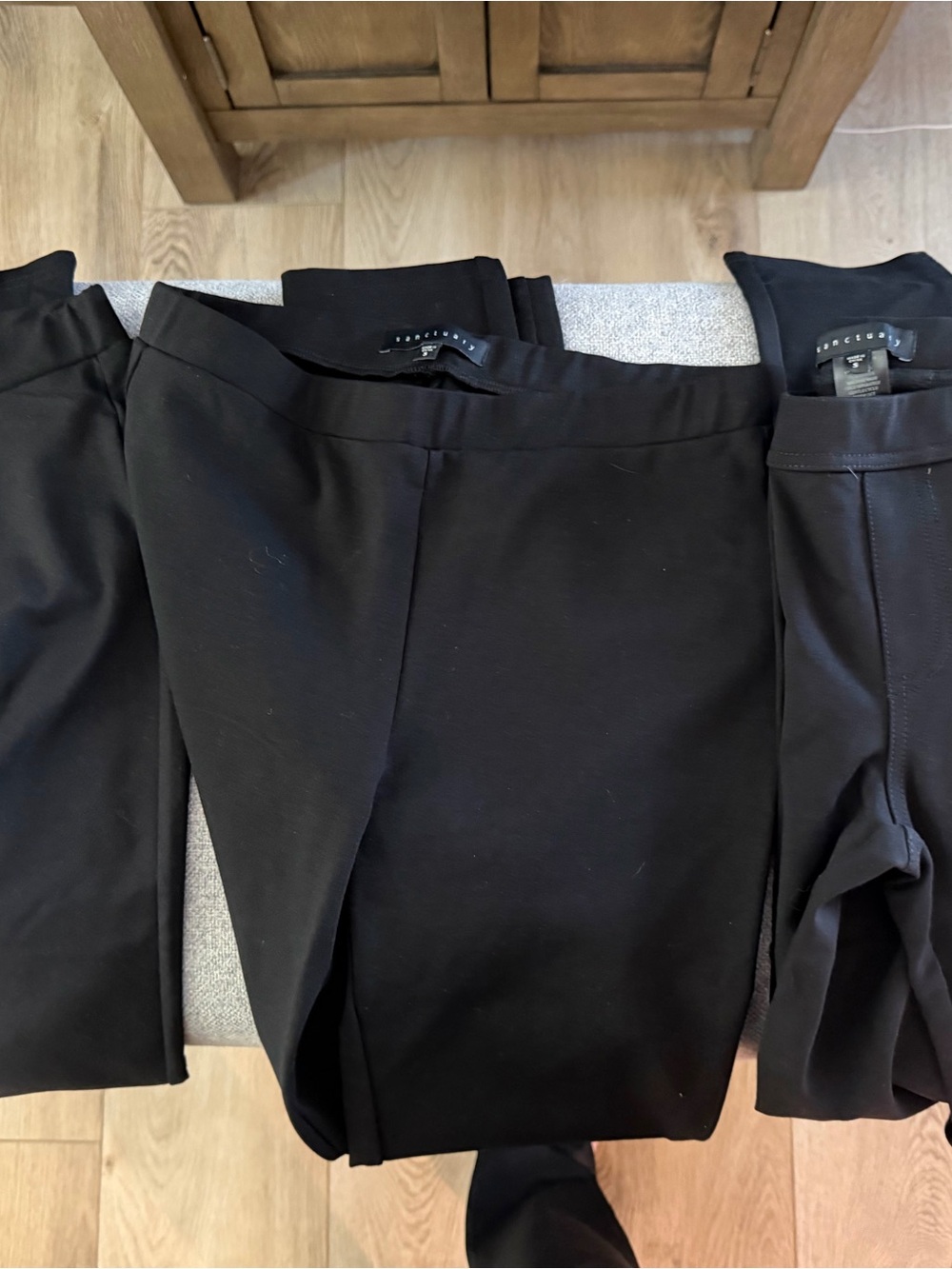 3 pair of black trousers designer brand SANCTUARY size small 150.00 for all 3
